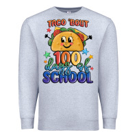 Heather Grey taco bout 100 days of school Premium Sweatshirt - MaliasSmallBusiness