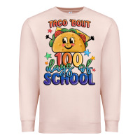 Pale Pink taco bout 100 days of school Premium Sweatshirt - MaliasSmallBusiness