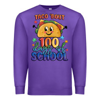 Purple taco bout 100 days of school Premium Sweatshirt - MaliasSmallBusiness
