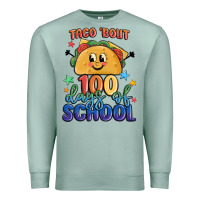 Seafoam taco bout 100 days of school Premium Sweatshirt - MaliasSmallBusiness