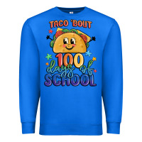 True Royal taco bout 100 days of school Premium Sweatshirt - MaliasSmallBusiness