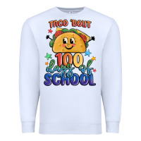 White taco bout 100 days of school Premium Sweatshirt - MaliasSmallBusiness