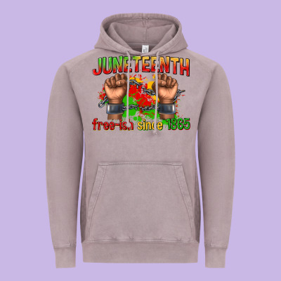 Vintage Hoodie juneteenth free ish since 1865