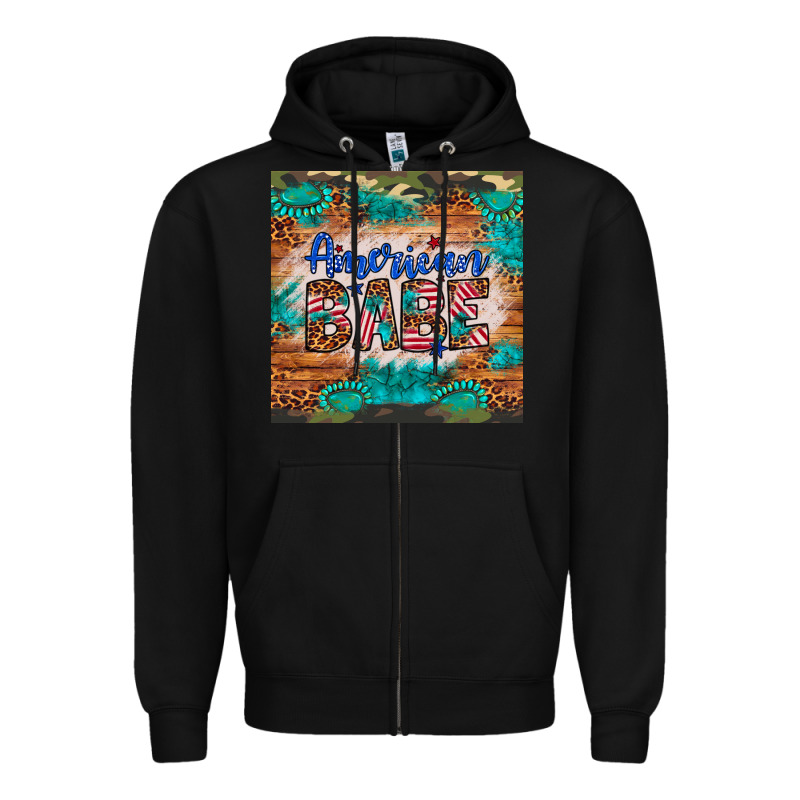 American Babe Zipper Hoodie by Artiststas | Teevron