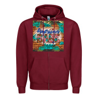 Burgundy american babe Zipper Hoodie - Artiststas