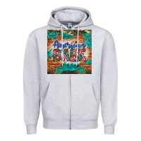 Heather Grey american babe Zipper Hoodie - Artiststas