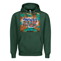 Sports Green american babe Zipper Hoodie - Artiststas