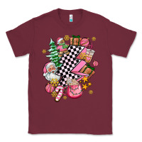 Burgundy pink christmas lightning bolt Classic Tee - AdoDesignShop
