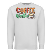 Dove Grey coffee weather Premium Sweatshirt - MaliasSmallBusiness
