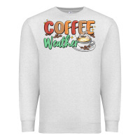 Oatmeal Heather coffee weather Premium Sweatshirt - MaliasSmallBusiness