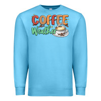 Ocean Blue coffee weather Premium Sweatshirt - MaliasSmallBusiness