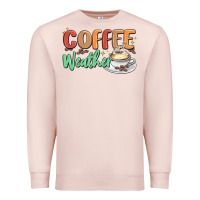 Pale Pink coffee weather Premium Sweatshirt - MaliasSmallBusiness