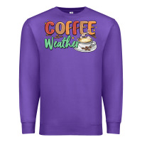 Purple coffee weather Premium Sweatshirt - MaliasSmallBusiness