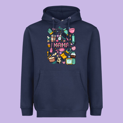 Can't Talk Right Now Doing Mama Stay At Home Stuff Heavyweight Hoodie Designed By Maliassmallbusiness