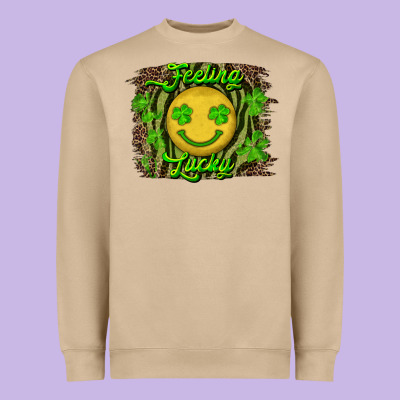 Feeling Lucky Heavyweight Sweatshirt Designed By Ranaportraitstore