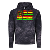 Cloud Black juneteenth flag Vintage Hoodie - texasbilliewilder