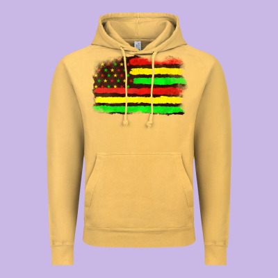 Vintage Hoodie juneteenth flag