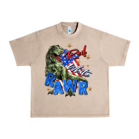 French Oak red white rawr Urban Heavy Tee - Zillion Design Studio
