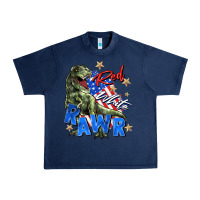Navy red white rawr Urban Heavy Tee - Zillion Design Studio