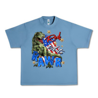 Pebble Blue red white rawr Urban Heavy Tee - Zillion Design Studio
