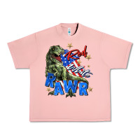 Salmon red white rawr Urban Heavy Tee - Zillion Design Studio