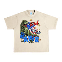 Sandshell red white rawr Urban Heavy Tee - Zillion Design Studio