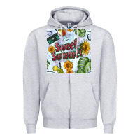Sweet Summer Seamless Pattern Zipper Hoodie | Teevron