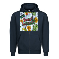 Navy sweet summer seamless pattern Zipper Hoodie - BundleAndBundleShop