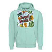 Seafoam sweet summer seamless pattern Zipper Hoodie - BundleAndBundleShop