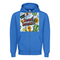 True Royal sweet summer seamless pattern Zipper Hoodie - BundleAndBundleShop