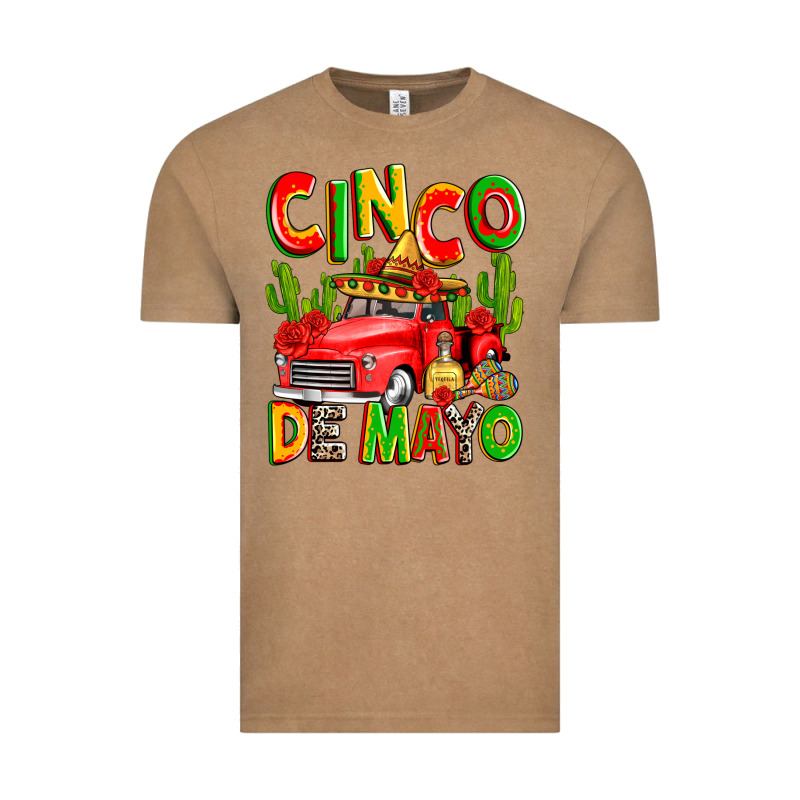 Cinco De Mayo Truck Vintage Tee by Zillion Design Studio | Teevron