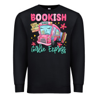 Black bookish girlie express Premium Sweatshirt - MaliasSmallBusiness