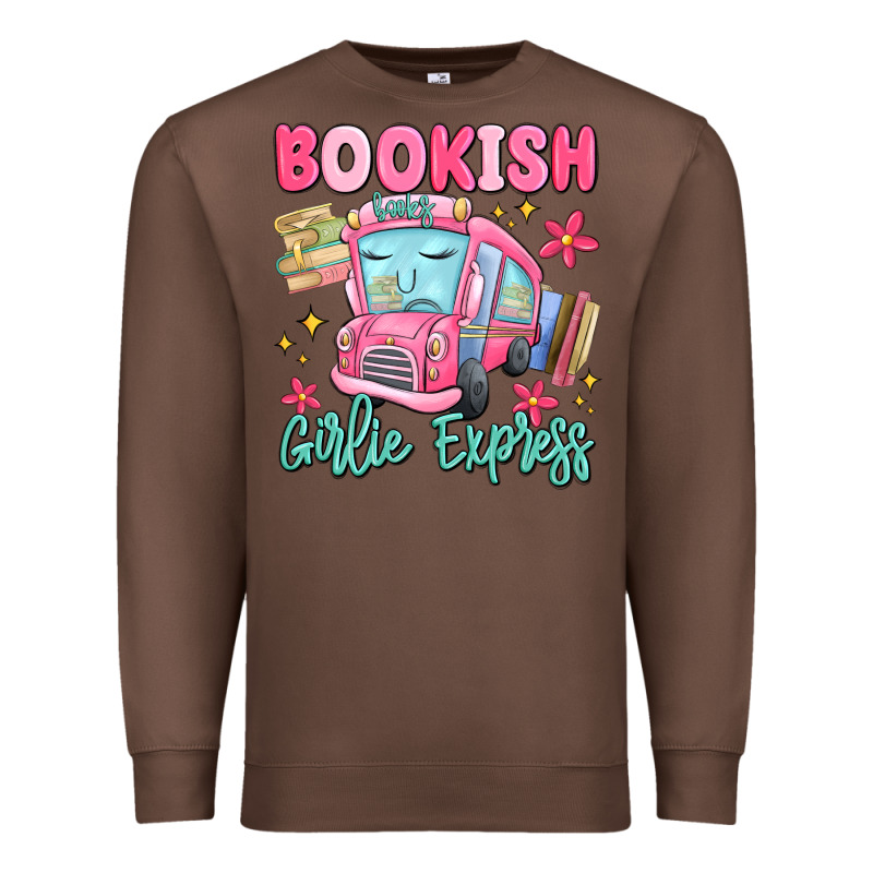 Bookish Girlie Express Premium Sweatshirt by MaliasSmallBusiness | Teevron