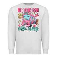 Oatmeal Heather bookish girlie express Premium Sweatshirt - MaliasSmallBusiness
