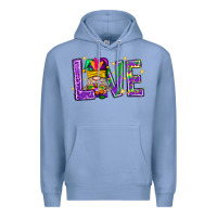 Colony Blue Mardi Gras Love With Gnome Premium Hoodie - BundleAndBundleShop