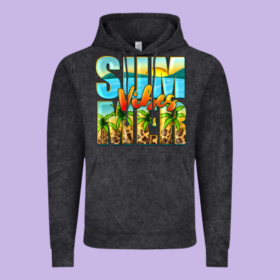 Summer Vibes Vintage Hoodie Designed By Zillion Design Studio