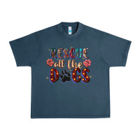 Midnight Navy rescue all the dogs Urban Heavy Tee - Zillion Design Studio