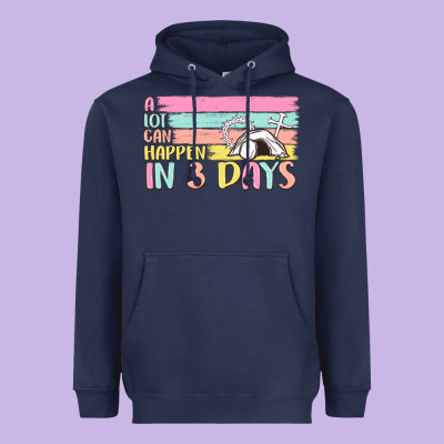 A Lot Can Happen In 3 Days Heavyweight Hoodie Designed By Maliassmallbusiness