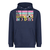 Navy a lot can happen in 3 days Heavyweight Hoodie - MaliasSmallBusiness