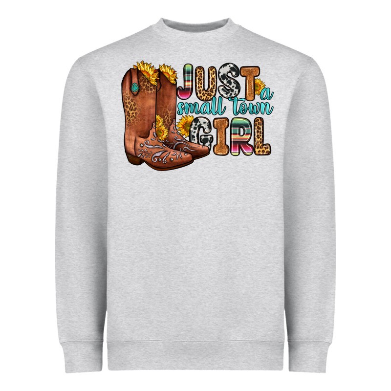 Just A Small Town Girl Heavyweight Sweatshirt by Zillion Design Studio | Teevron