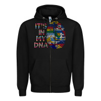 Black it's in my dna Zipper Hoodie - BundleAndBundleShop