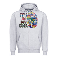 Heather Grey it's in my dna Zipper Hoodie - BundleAndBundleShop