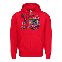 Red it's in my dna Zipper Hoodie - BundleAndBundleShop