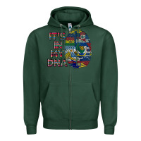 Sports Green it's in my dna Zipper Hoodie - BundleAndBundleShop