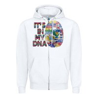 White it's in my dna Zipper Hoodie - BundleAndBundleShop