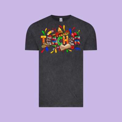 Cinco De Mayo Teacher Vintage Tee Designed By Zillion Design Studio