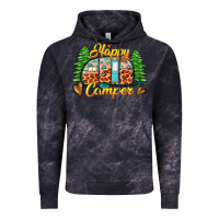 Cloud Black happy camper Vintage Hoodie - Zillion Design Studio