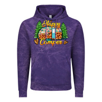 Cloud Purple happy camper Vintage Hoodie - Zillion Design Studio
