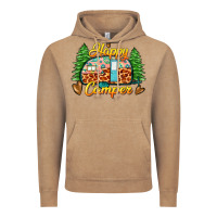 Vintage Coffee happy camper Vintage Hoodie - Zillion Design Studio