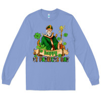 Colony Blue happy st patricks day with st patricks Long Sleeve Tee - AdoDesignShop